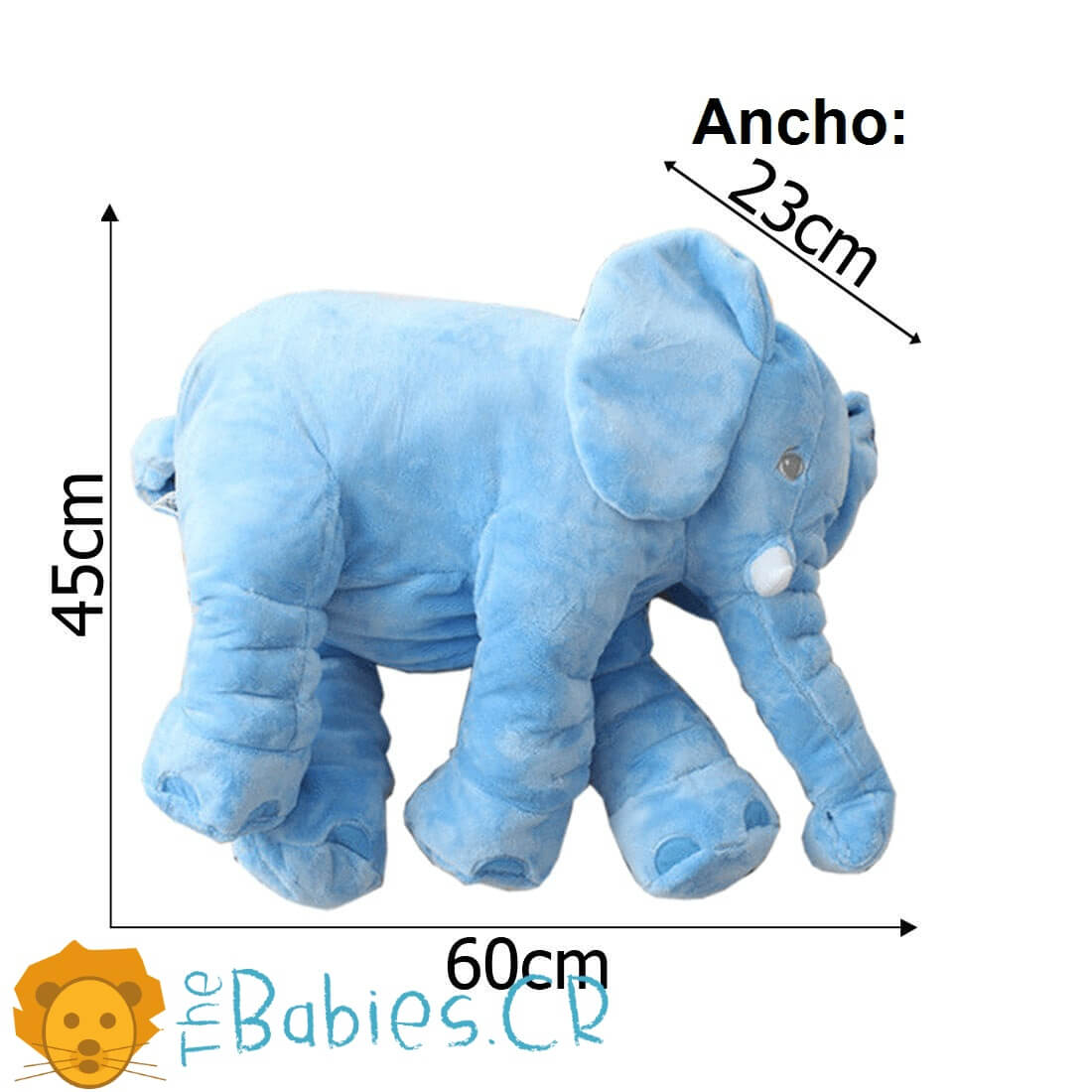 Almohada de Elefante Celeste Personalizada para Bebé - Imagen 6