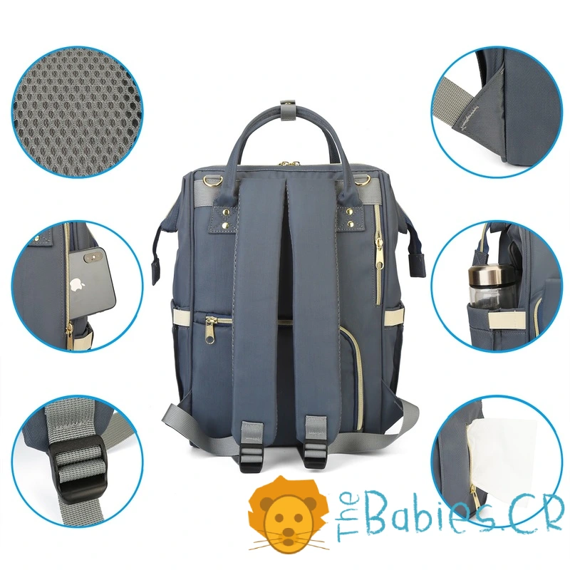 Pañalera tipo mochila LEQUEEN - Imagen 4