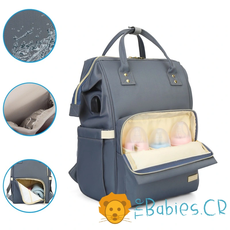 Pañalera tipo mochila LEQUEEN - Imagen 5