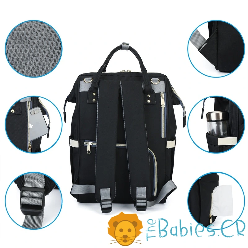 Pañalera tipo mochila LEQUEEN - Imagen 4