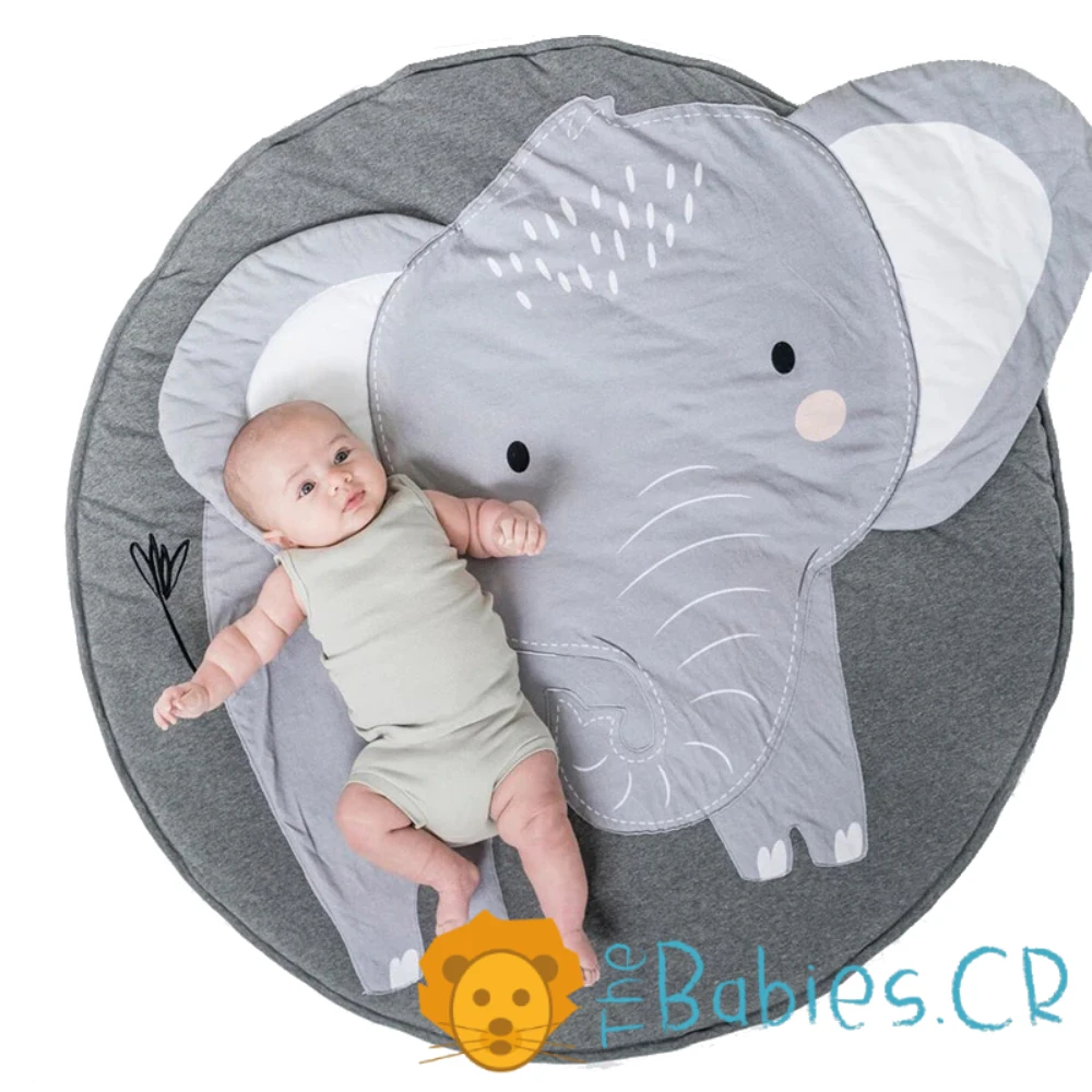 Alfombra circular Elefante