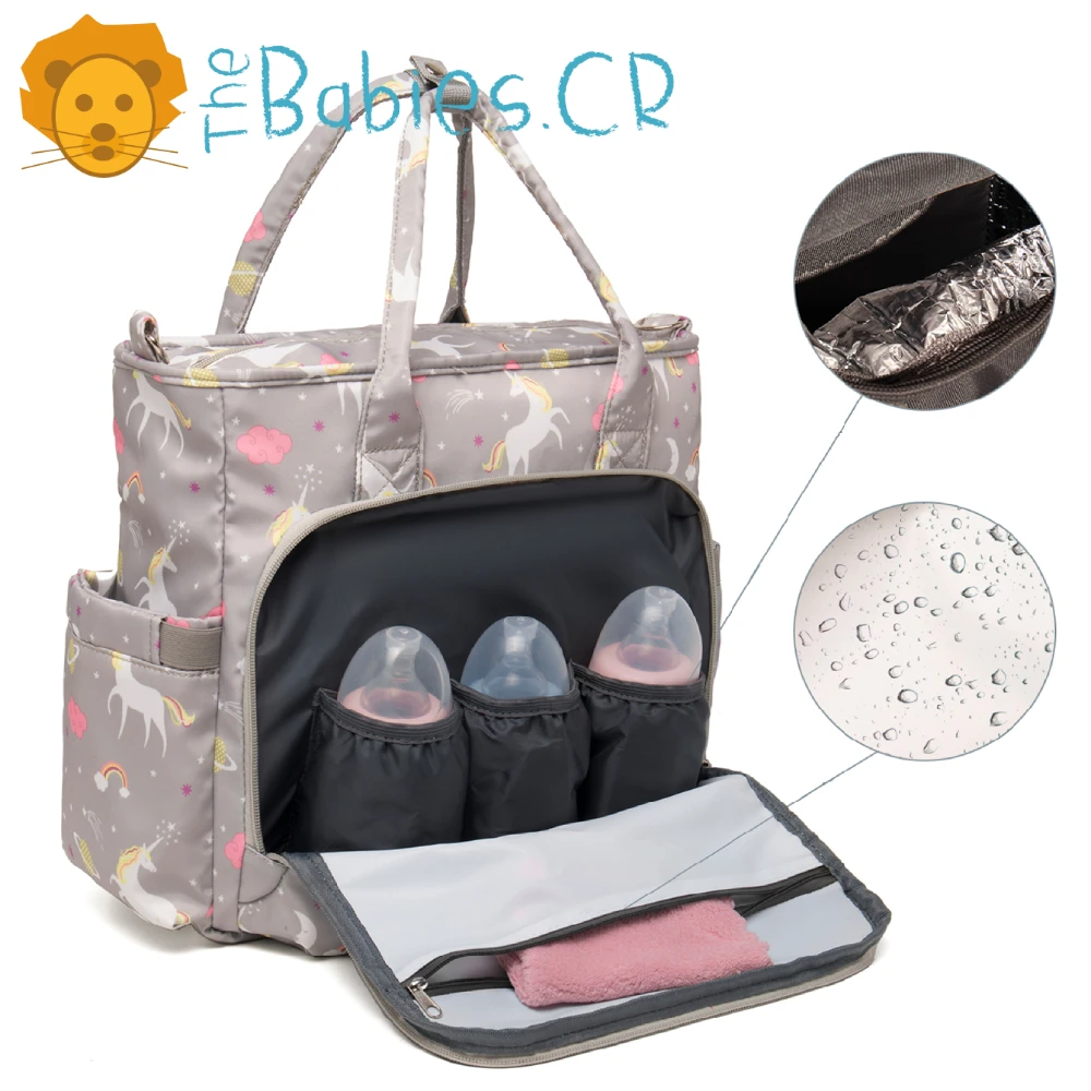 Pañalera tipo bolso ajustable LEQUEEN - Imagen 4