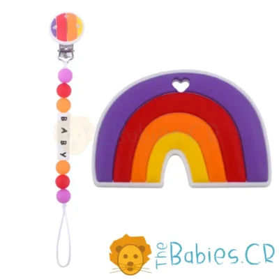 mordedor_de_arcoiris_color_turquesa_con_sujetador_de_chupeta_denticion_silicon_dientes_thebabiescr