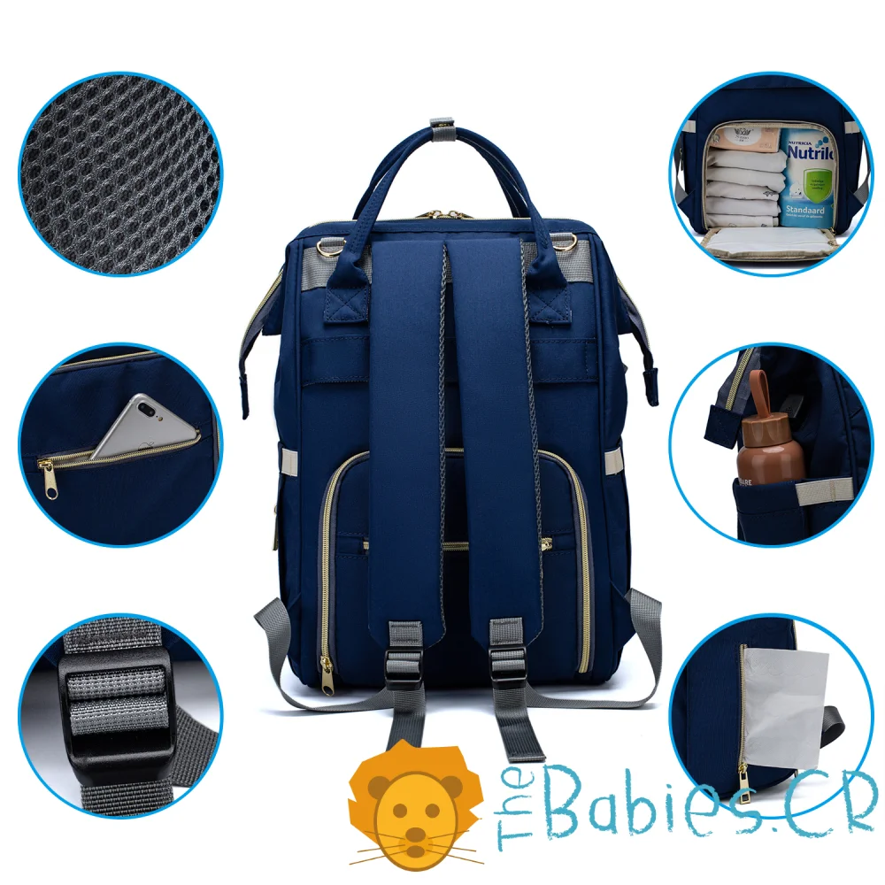 Pañalera tipo mochila LEQUEEN - Imagen 3