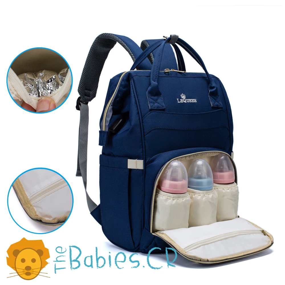 Pañalera tipo mochila LEQUEEN - Imagen 2