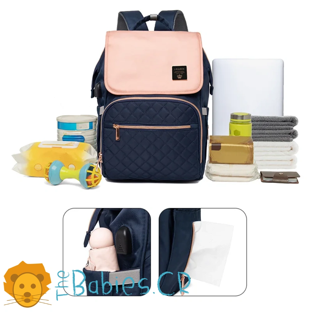 Pañalera tipo mochila LEQUEEN - Imagen 4