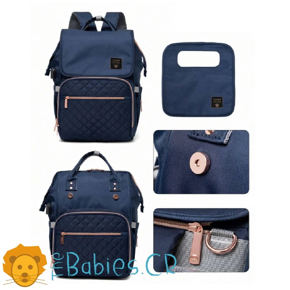 Pañalera tipo mochila LEQUEEN - Imagen 2