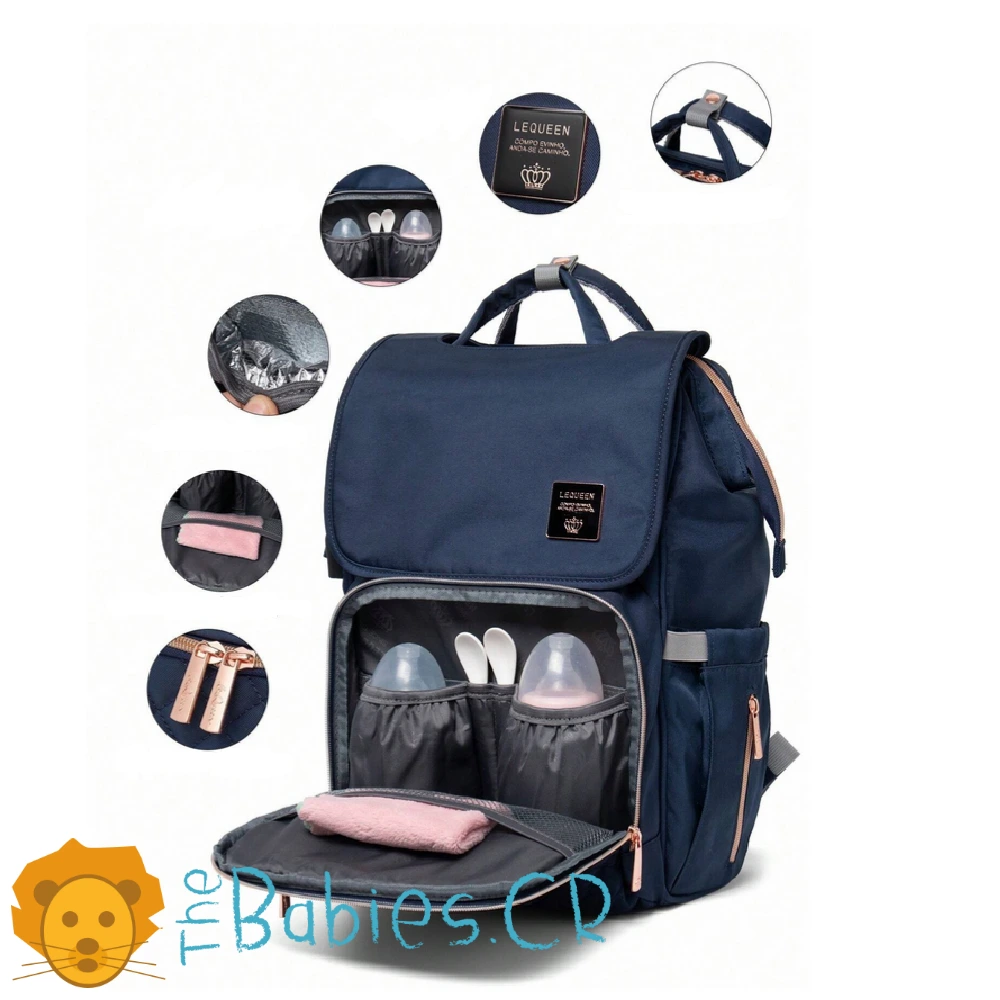 Pañalera tipo mochila LEQUEEN - Imagen 6