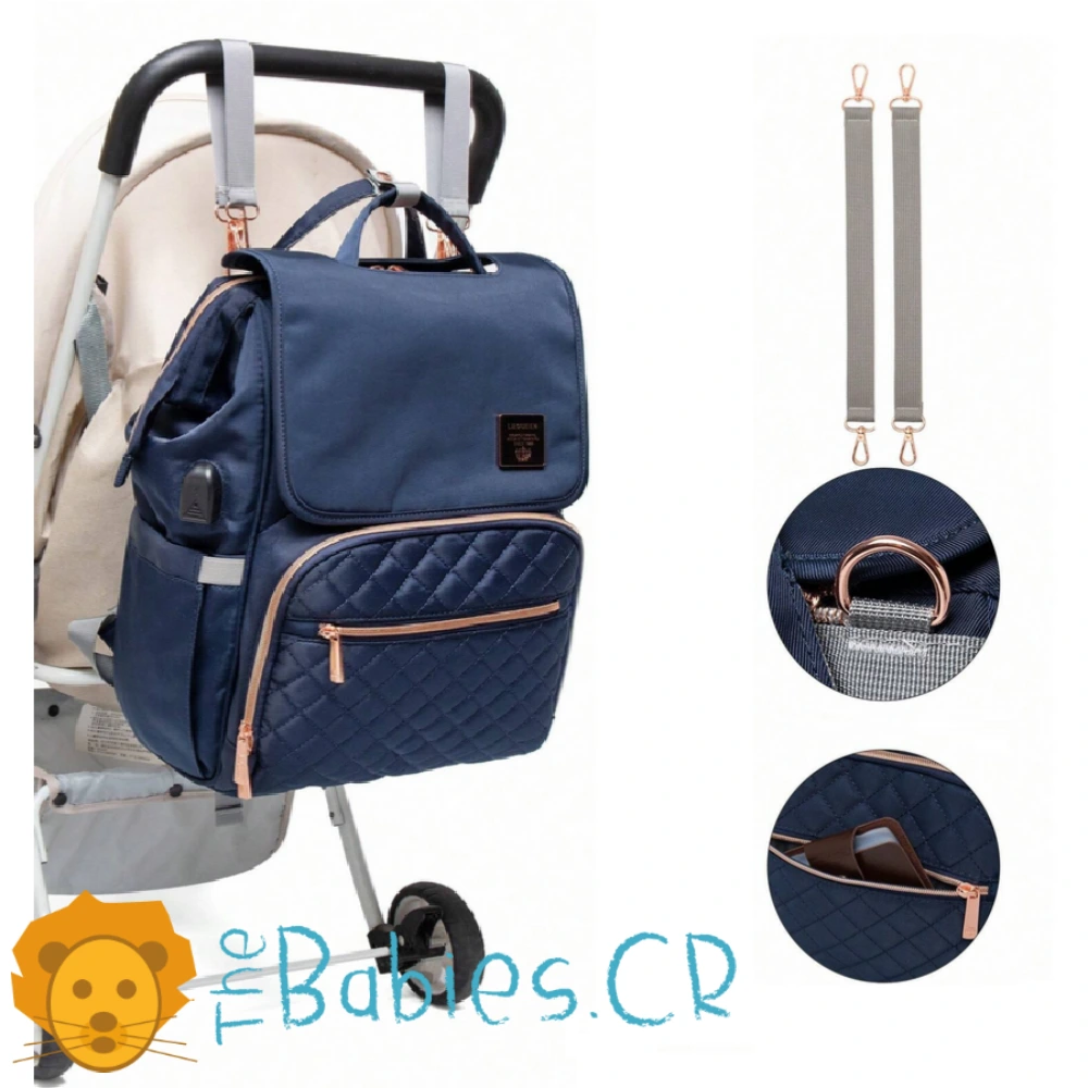 Pañalera tipo mochila LEQUEEN - Imagen 9