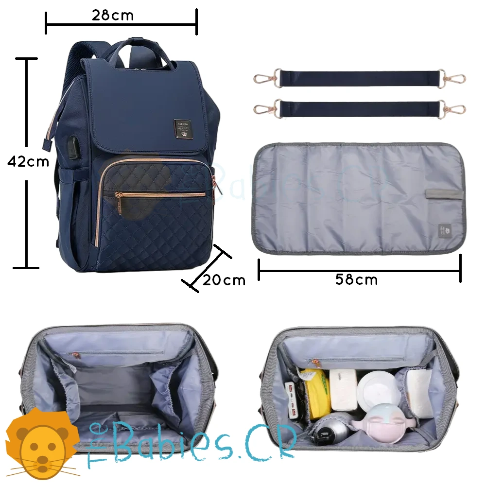 Pañalera tipo mochila LEQUEEN - Imagen 8