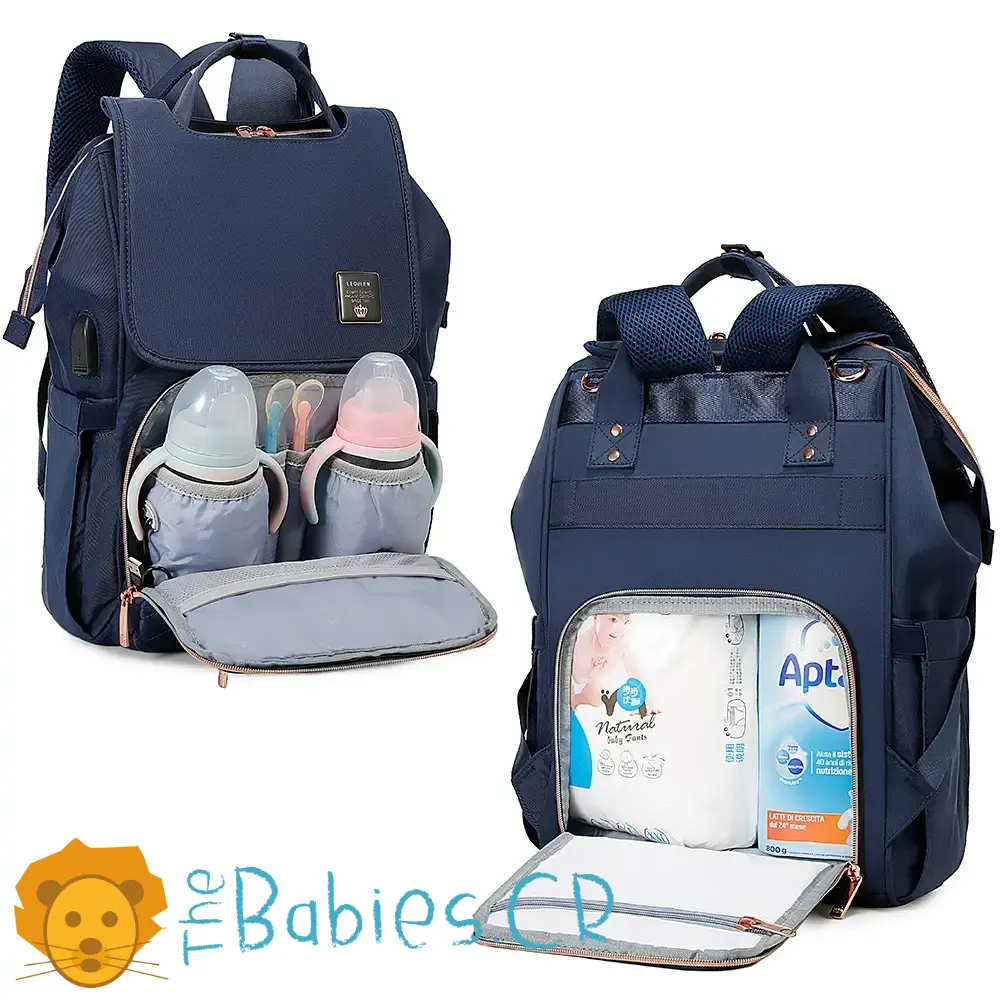 Pañalera tipo mochila LEQUEEN - Imagen 3