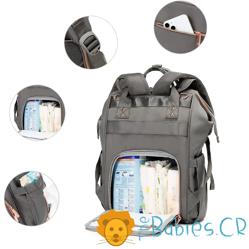 Pañalera tipo mochila LEQUEEN - Imagen 2