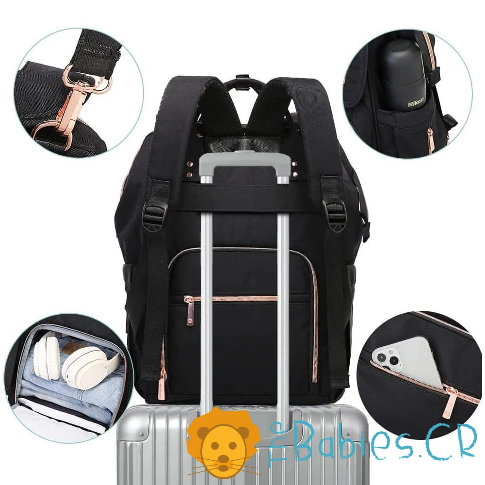 Pañalera tipo mochila LEQUEEN - Imagen 2