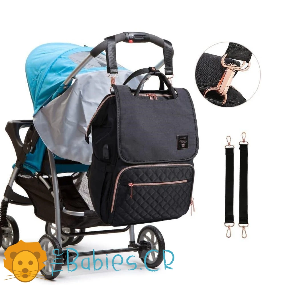 Pañalera tipo mochila LEQUEEN - Imagen 7