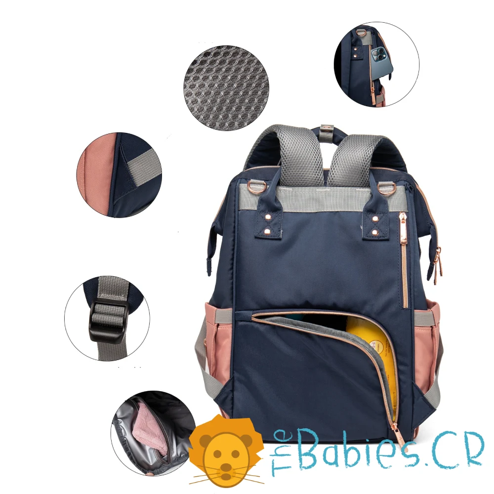 Pañalera tipo mochila LEQUEEN - Imagen 3