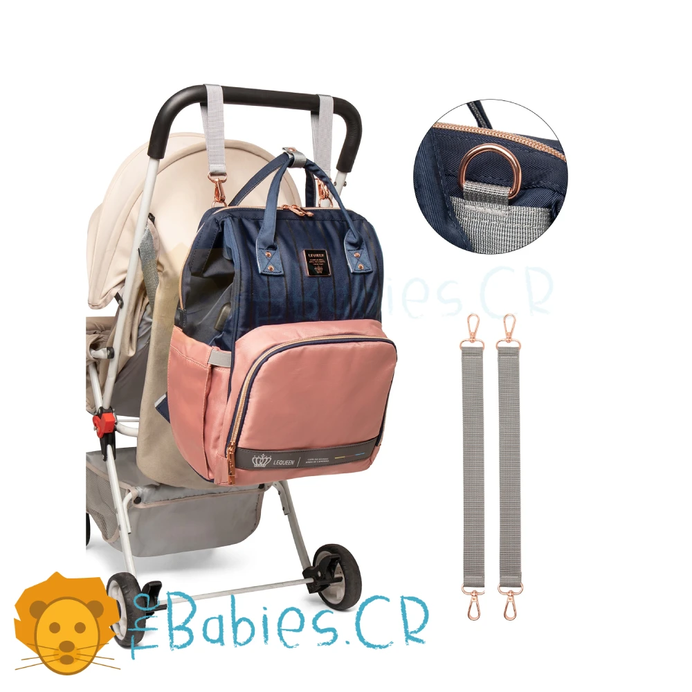 Pañalera tipo mochila LEQUEEN - Imagen 5