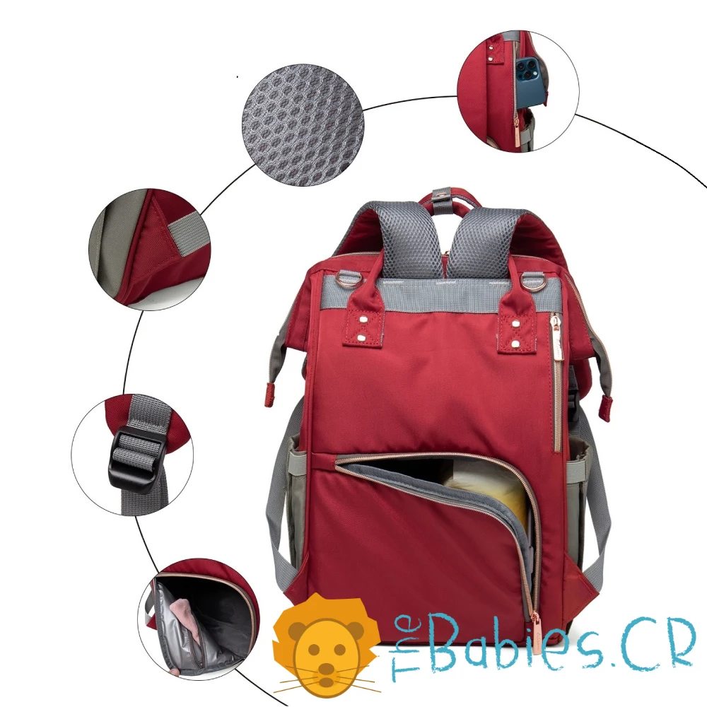 Pañalera tipo mochila LEQUEEN - Imagen 3