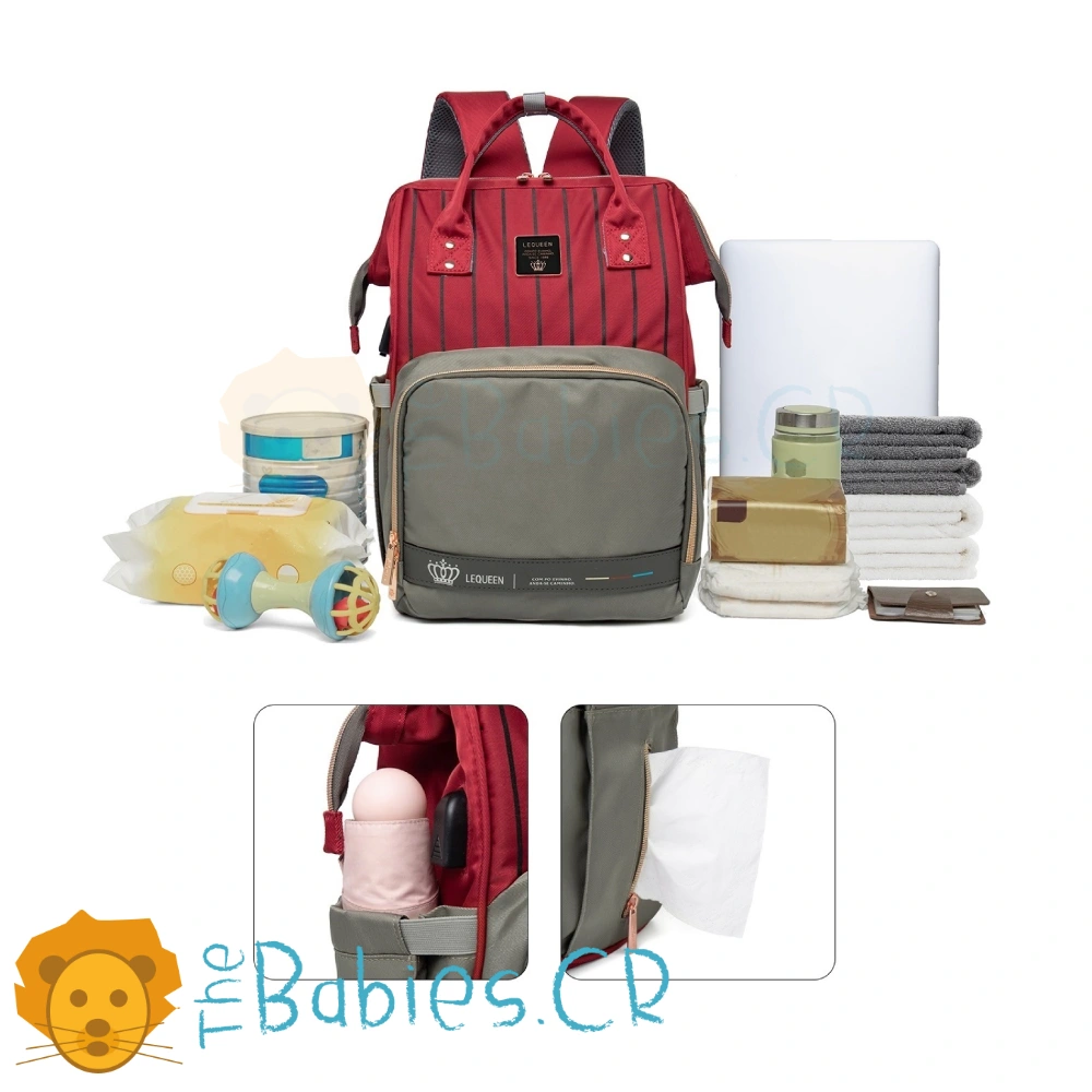 Pañalera tipo mochila LEQUEEN - Imagen 4