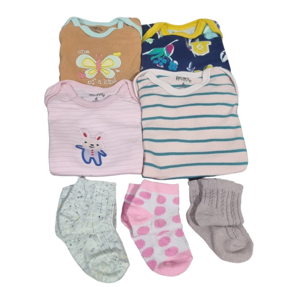 Set de Regalo 4 bodys 6meses