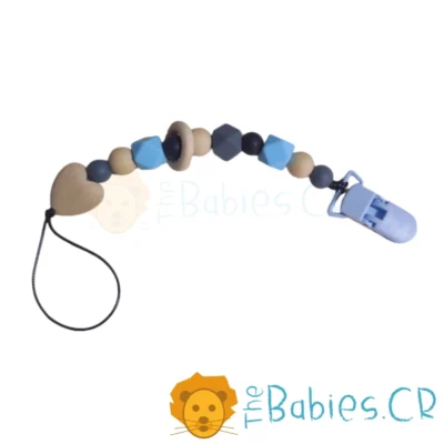 Sujetador de chupeta celeste