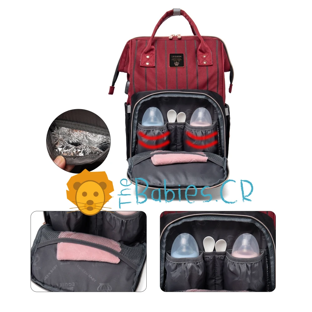 Pañalera tipo mochila LEQUEEN - Imagen 6