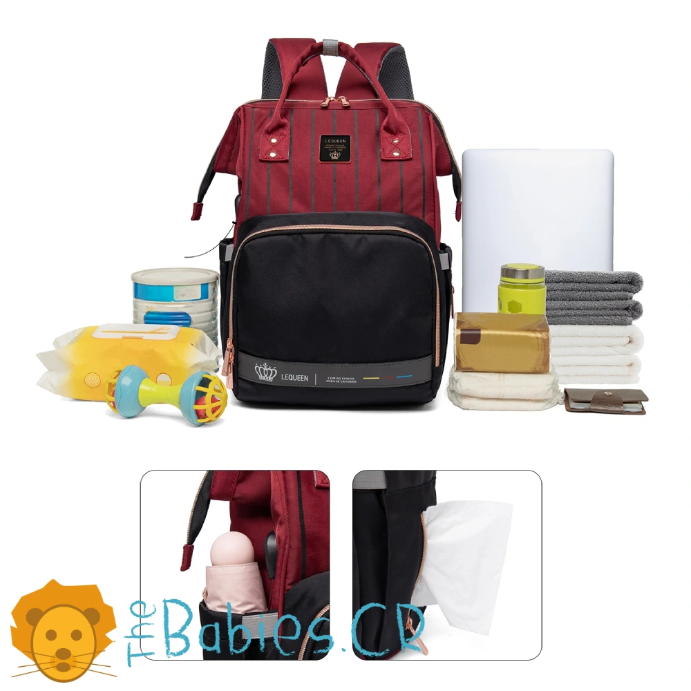 Pañalera tipo mochila LEQUEEN - Imagen 4