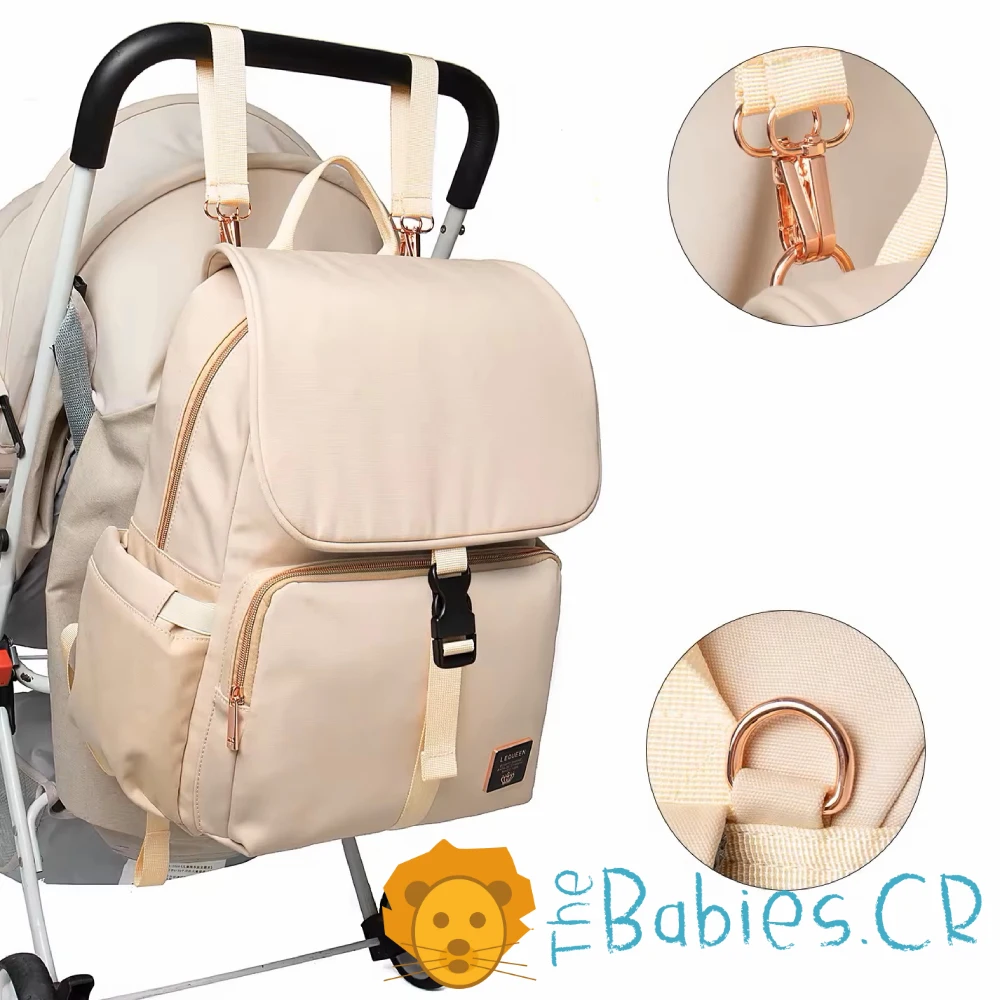 Pañalera tipo mochila LEQUEEN - Imagen 6