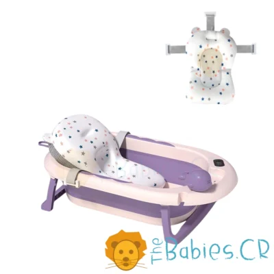 Bañera / Tina Morada plegable con termómetro