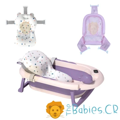 Bañera / Tina Morada plegable con termómetro