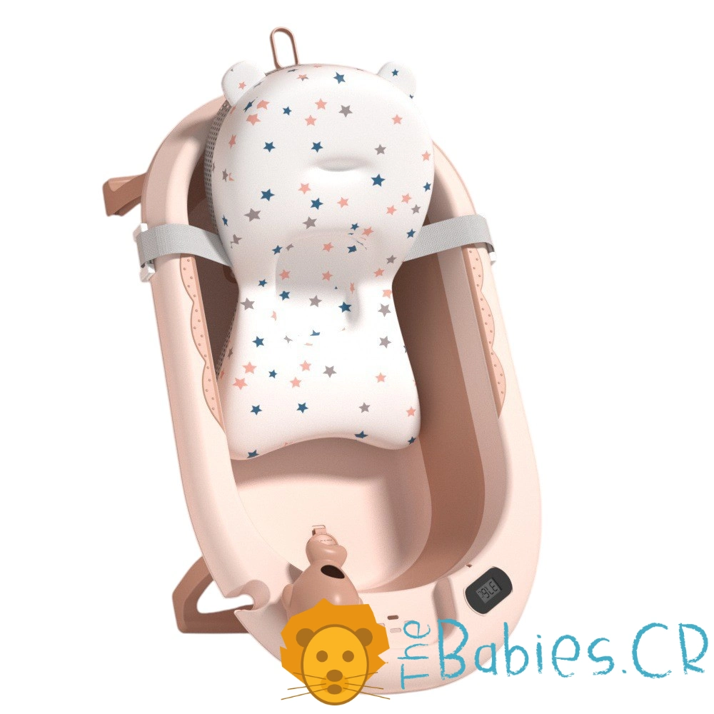 Bañera / Tina Rosada plegable con termómetro - Imagen 2