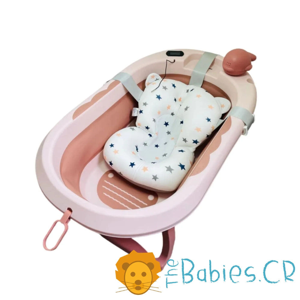 Bañera / Tina Rosada plegable con termómetro - Imagen 3