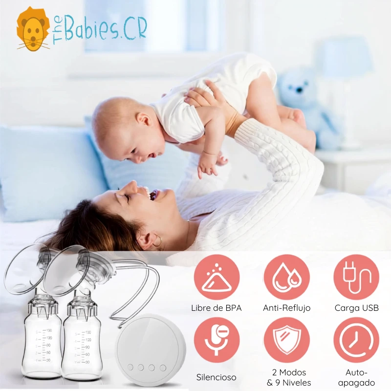 Extractor de leche materna eléctrico doble libre de BPA