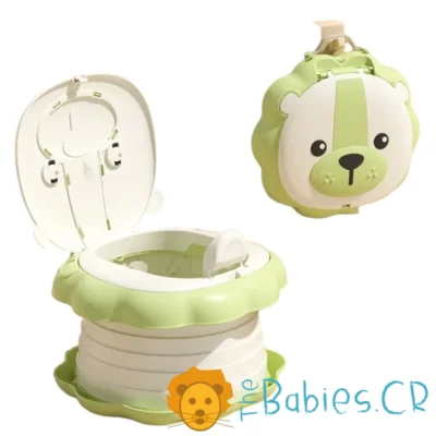 Vasenilla portátil león color verde