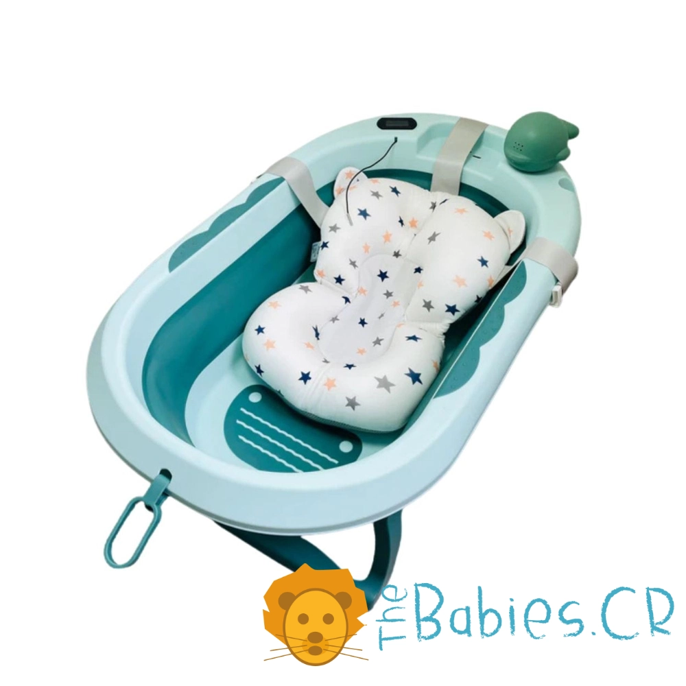 Combo Bañera / Tina verde plegable + Paño / Toalla - Imagen 4