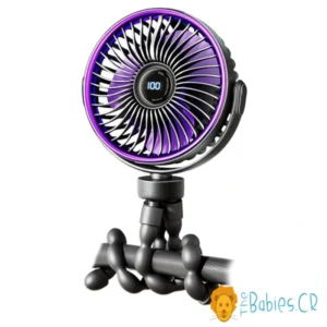 Ventilador para cochecito de bebé con patas flexibles