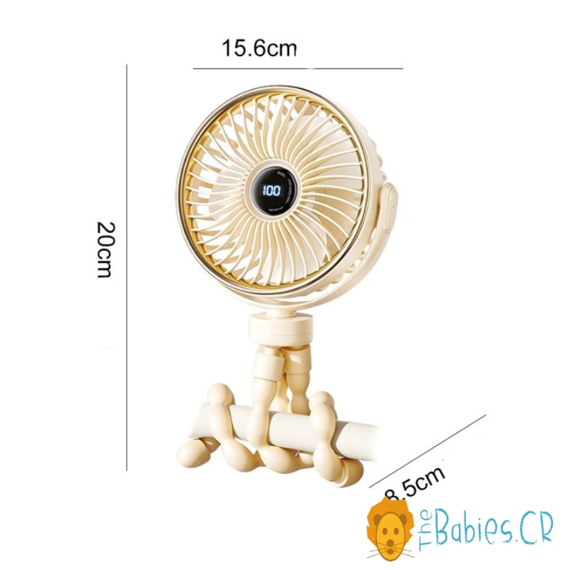 Ventilador para cochecito de bebé con patas flexibles